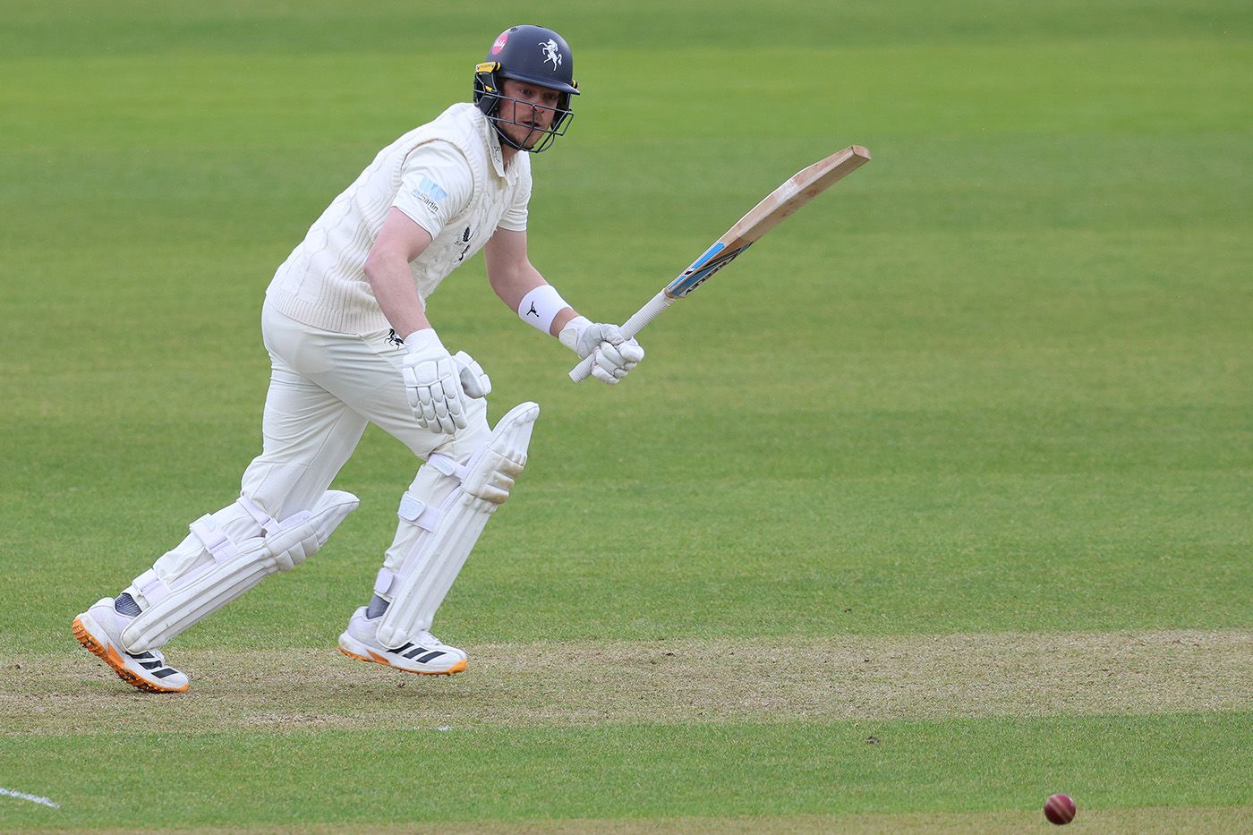 Sam Northeast sets off for a run