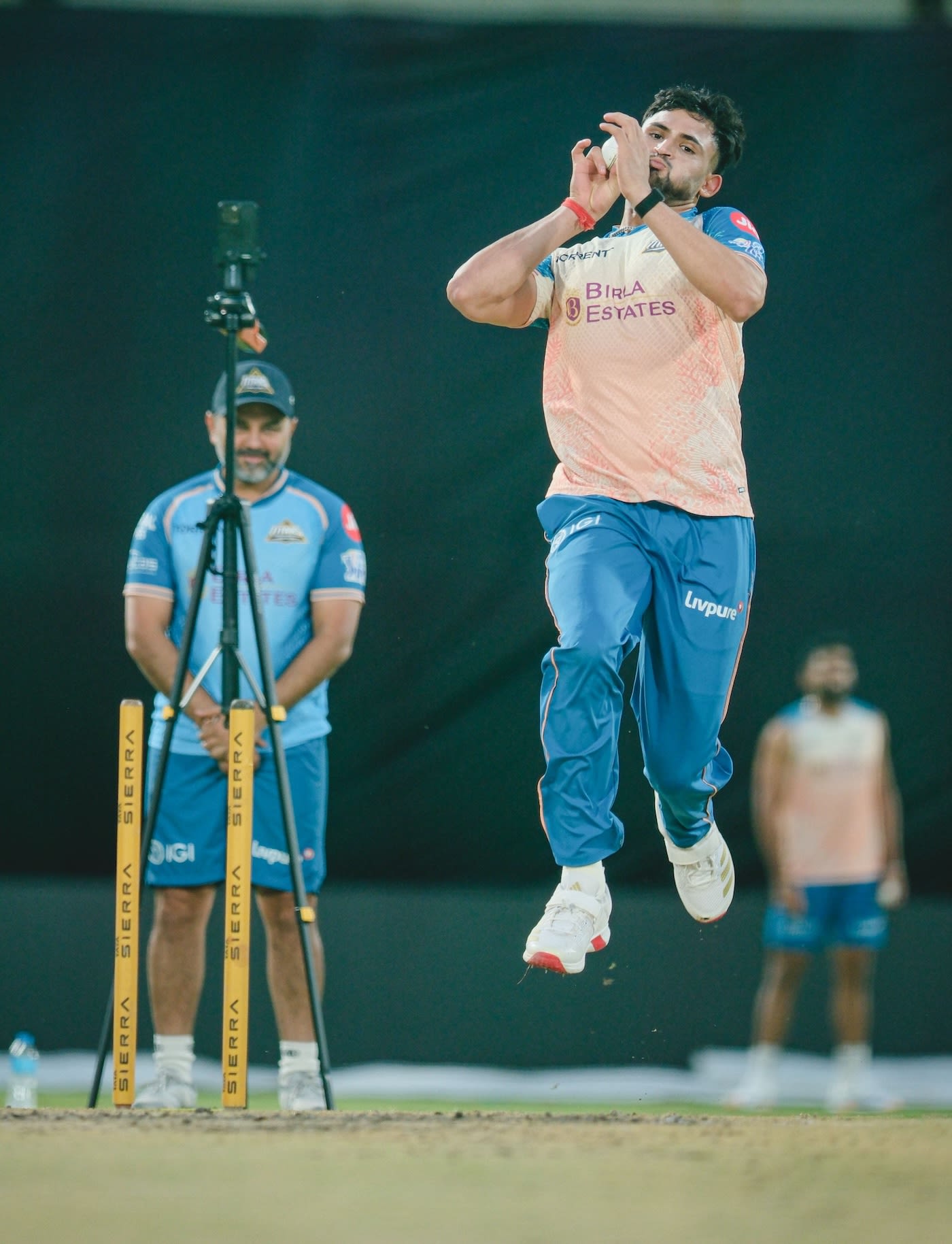 Ashok Sharma gets ready to deliver