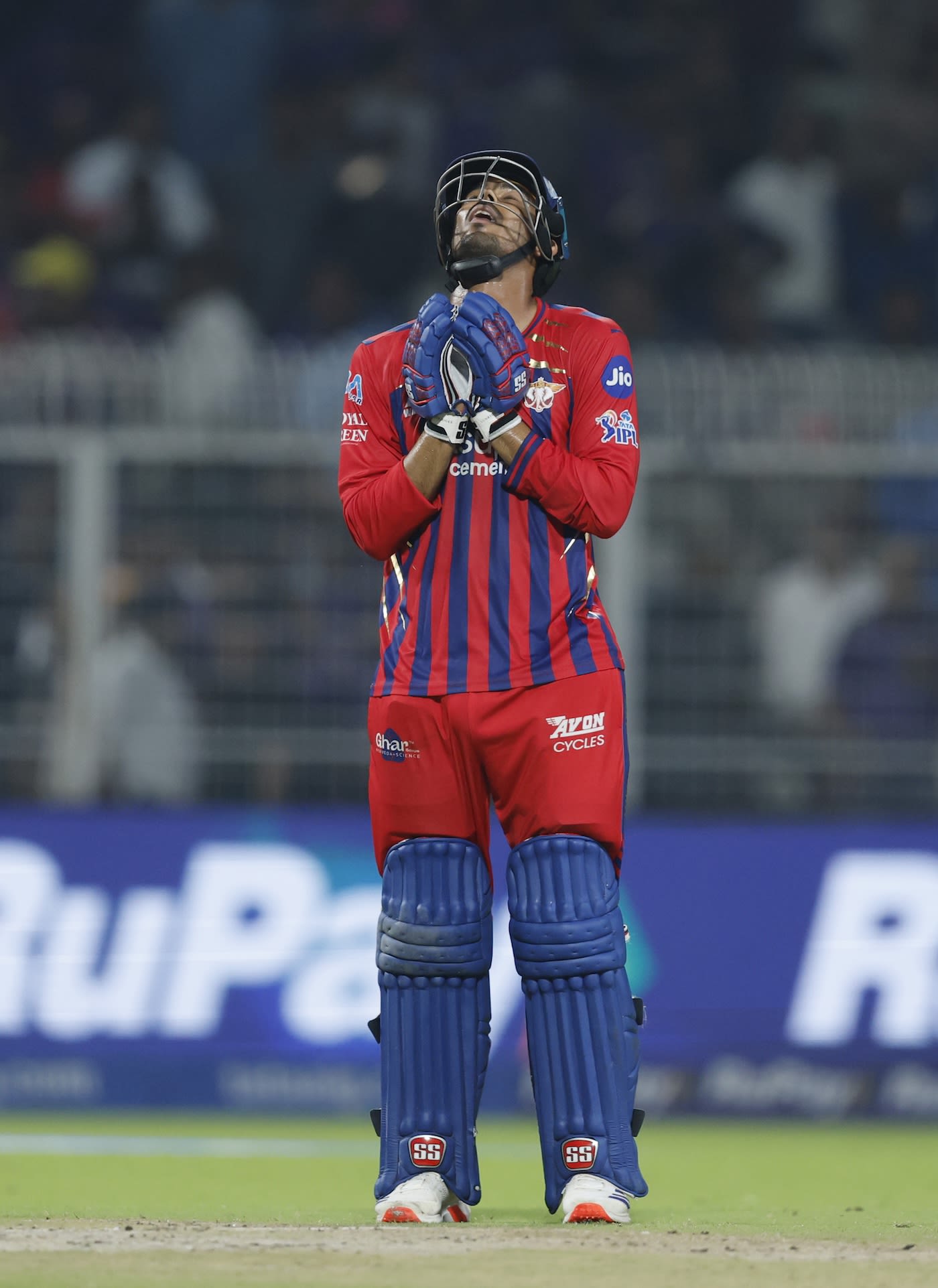 Mukul Choudhary says a prayer after the biggest night of his life