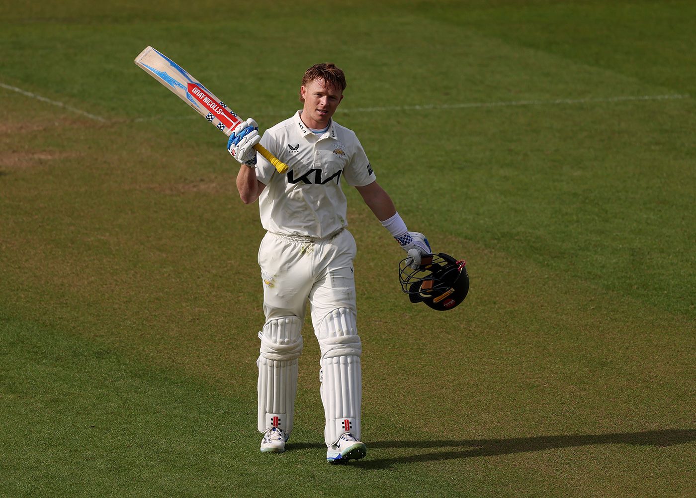 Ollie Pope brought up a century