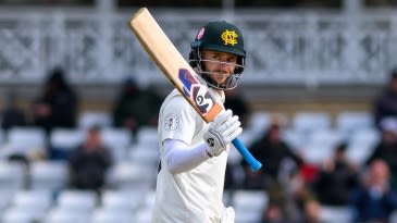 Clarke century keeps Notts moving in key title clash