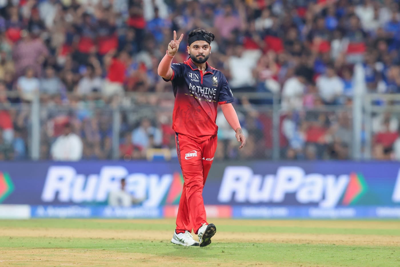 Suyash Sharma took two wickets in an over