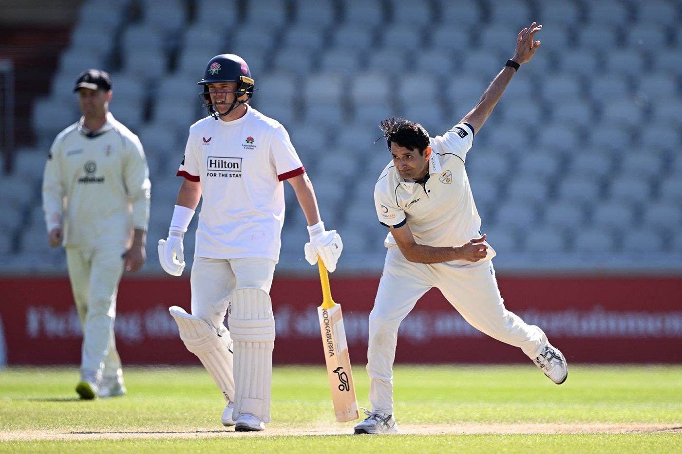 Mohammad Abbas helped polish off the Lancashire innings