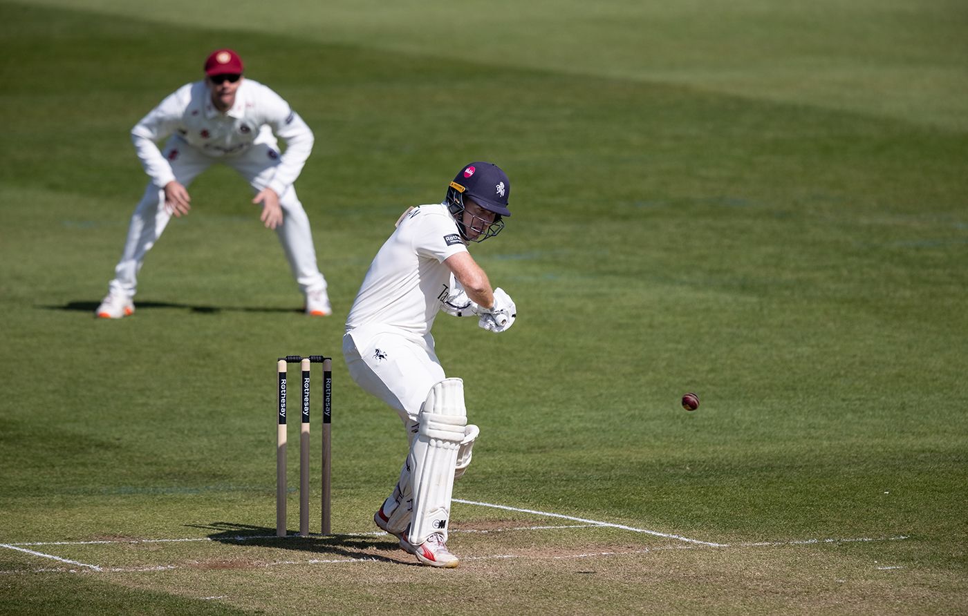 Ben Compton gets into line