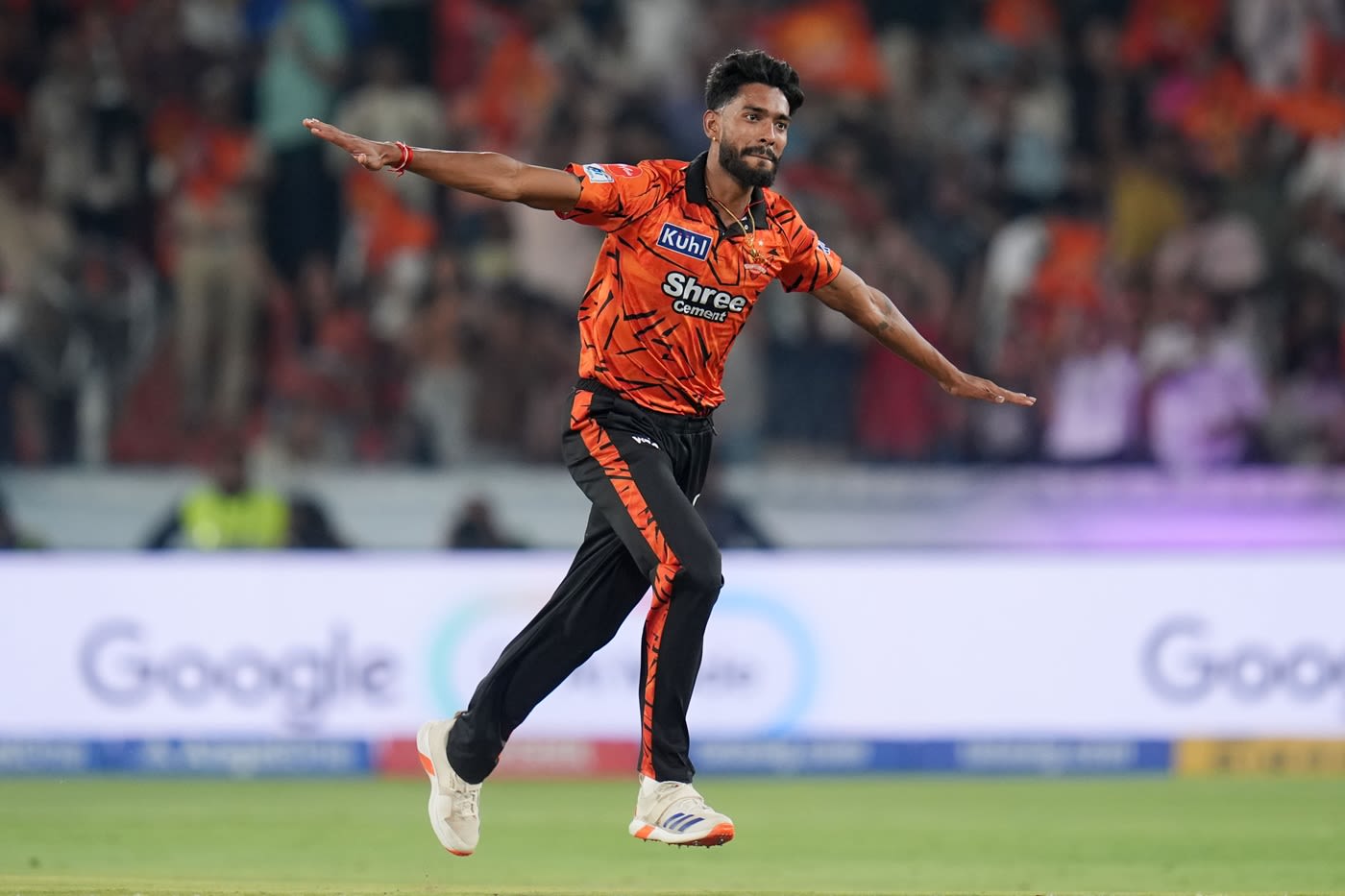 Praful Hinge spread his wings - literally - after four big blows