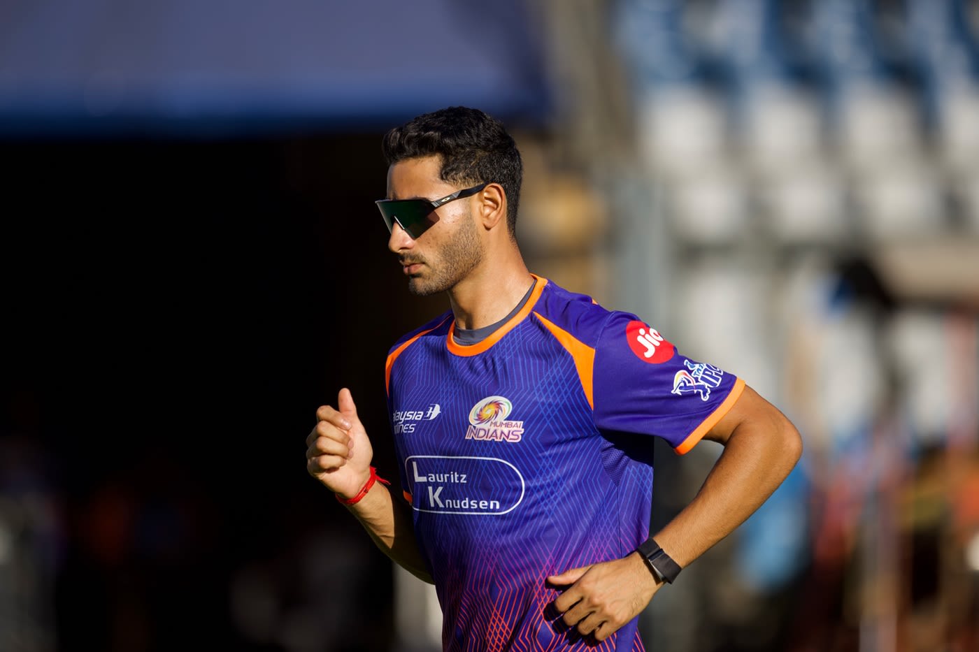 Krish Bhagat trains with Mumbai Indians