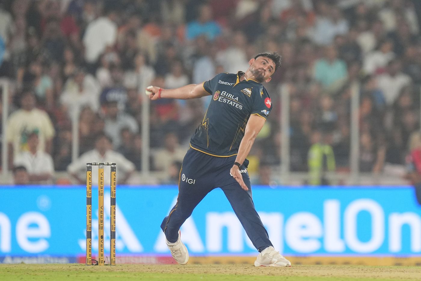 Ashok Sharma cranked up the speed during his spell