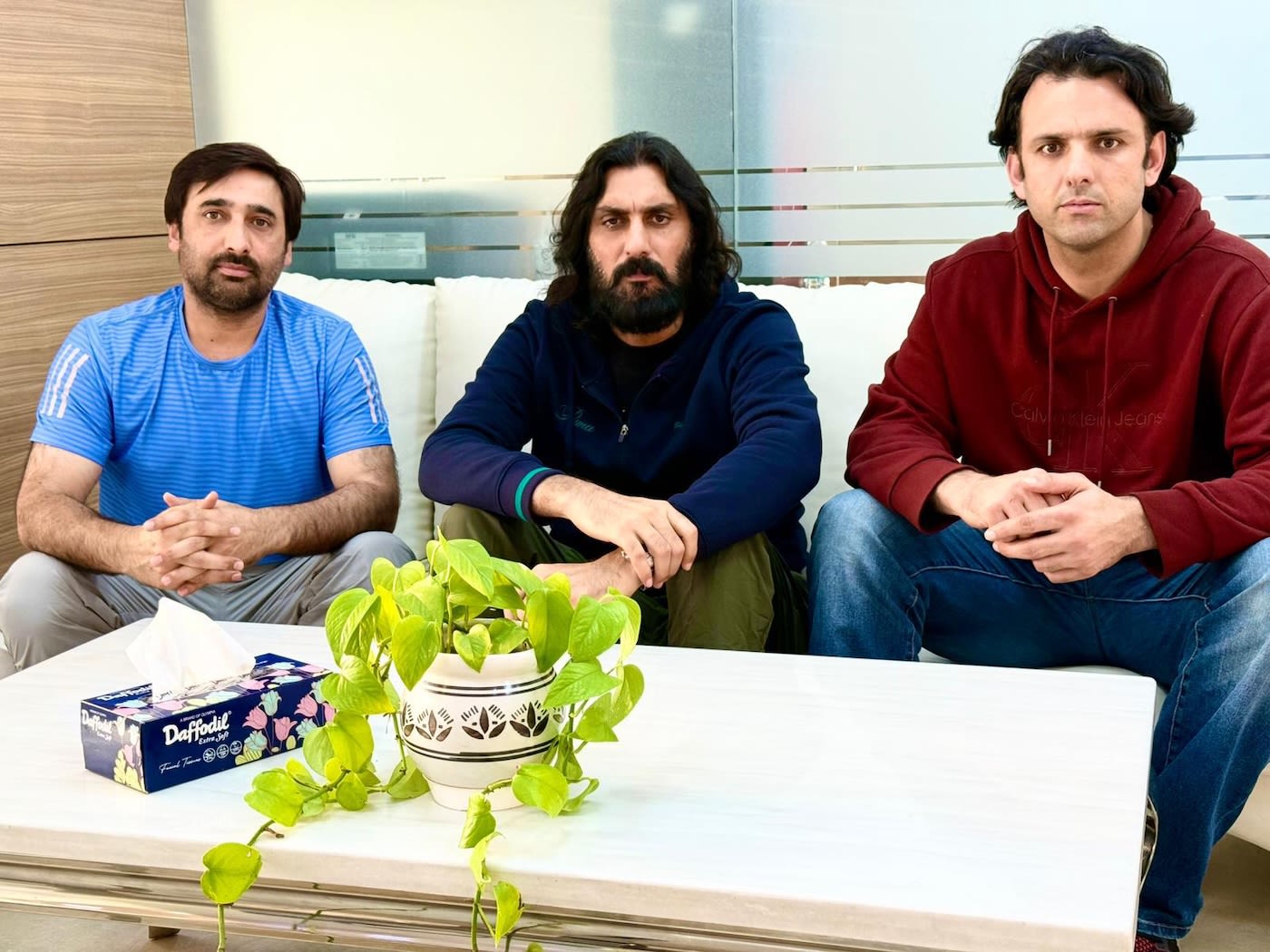 Asghar Afghan (L) has been shuttling between Dubai and Delhi to keep tabs on Shapoor Zadran (C)