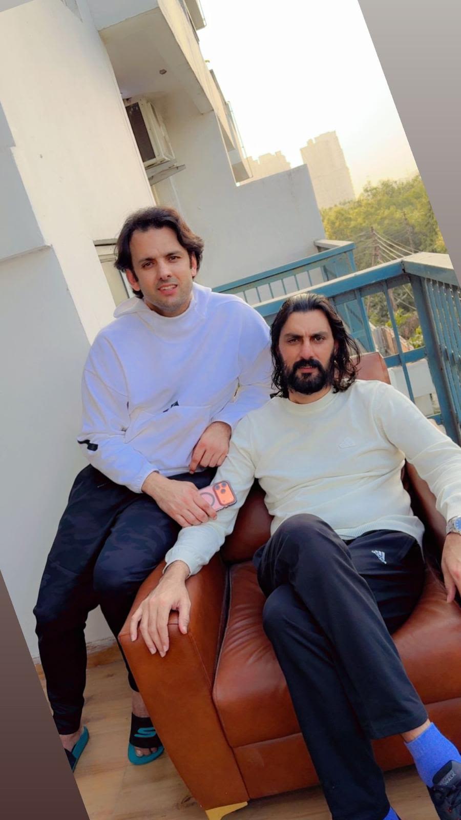 Ghamai Zadran and Shapoor Zadran at their Delhi hotel