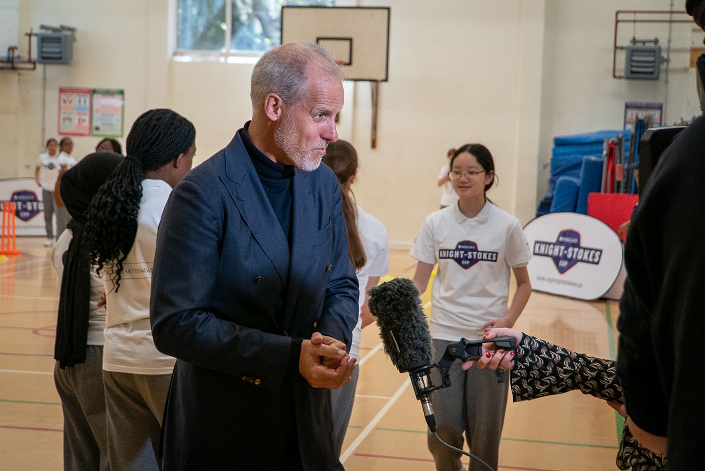Ed Smith, MCC president, at Grey Coat Hospital School in London