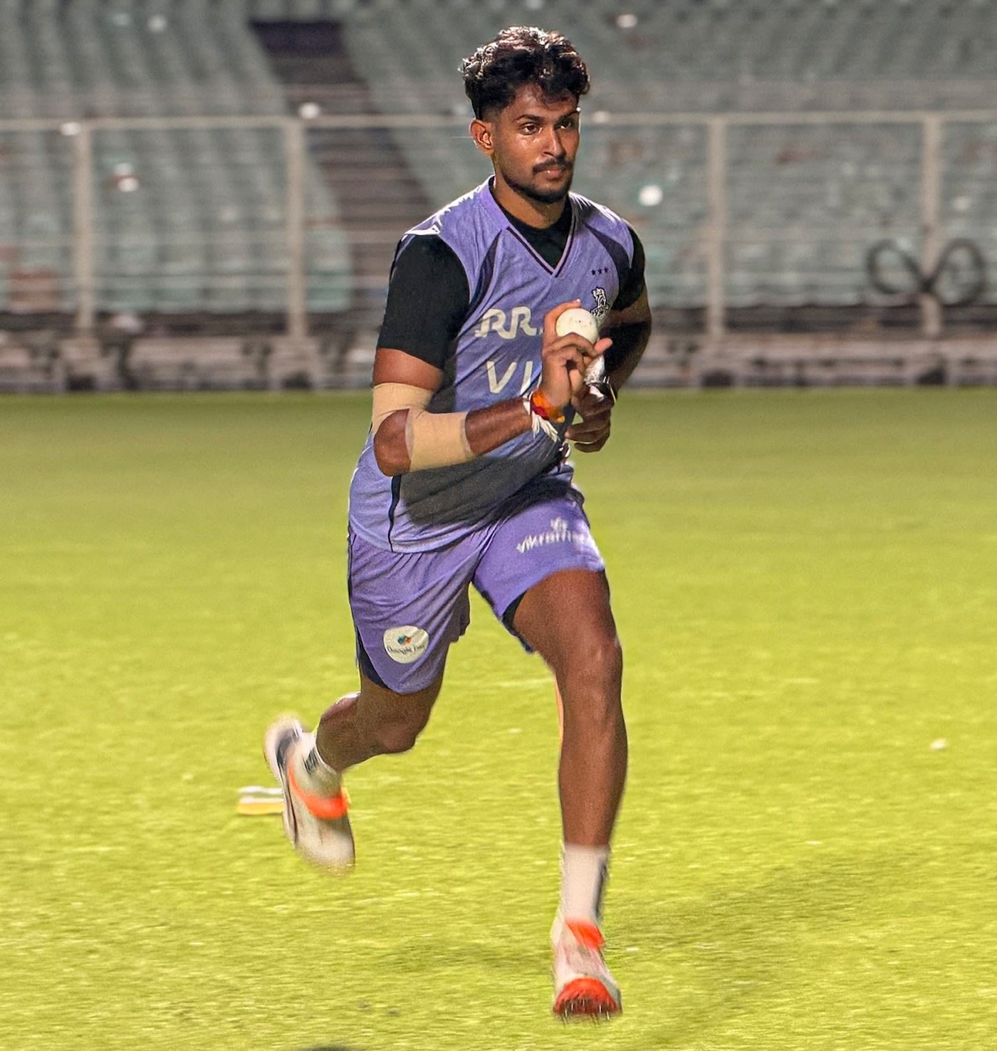 Matheesha Pathirana practices in Kolkata