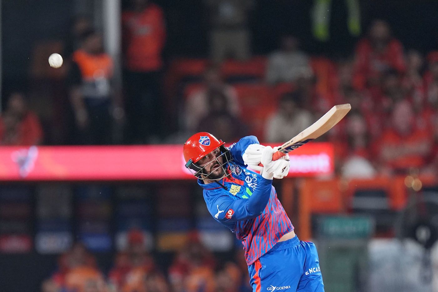 Sameer Rizvi played well even as wickets fell at the other end