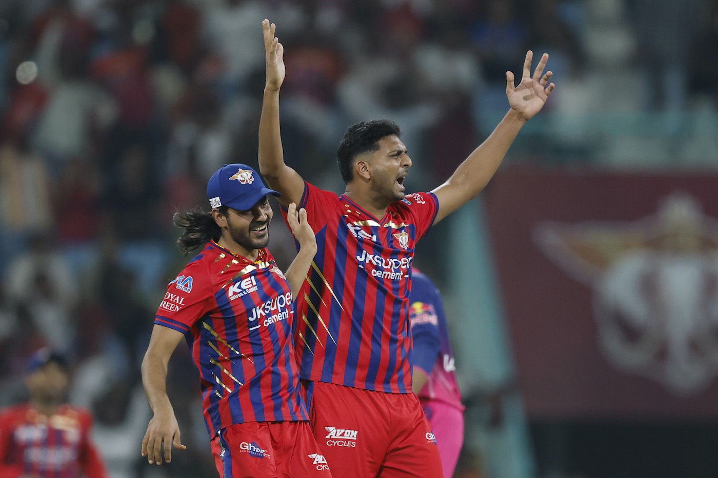 Mohsin Khan was ecstatic after removing Shimron Hetmyer