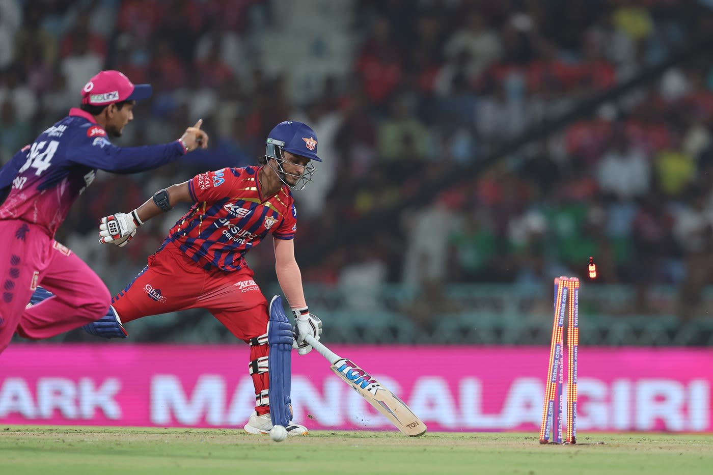 Ravi Singh ran out Ayush Badoni cheaply
