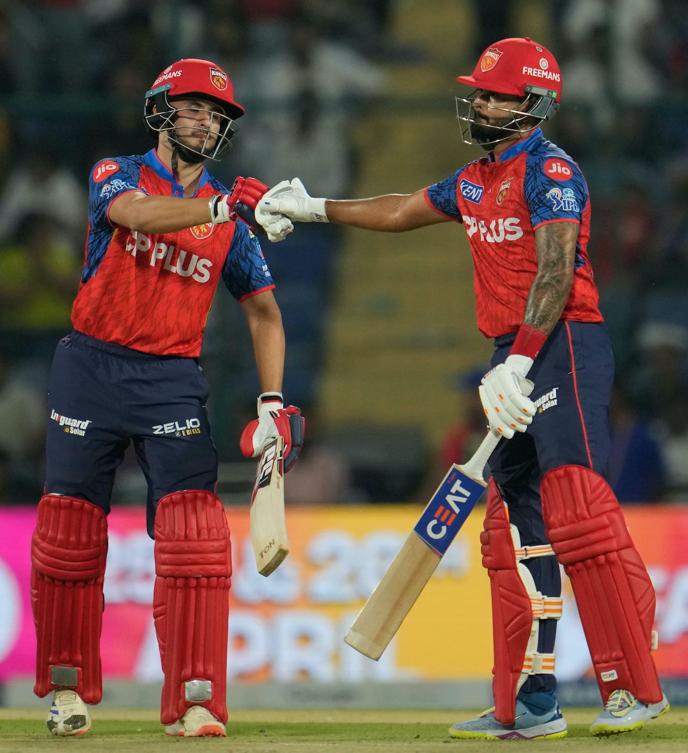 Shreyas Iyer and Nehal Wadhera added 56 for the fourth wicket