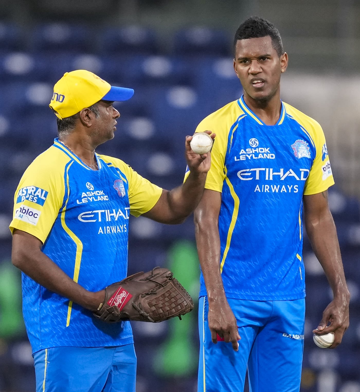 Akeal Hosein spent time with S Sriram on the eve of CSK's clash against GT