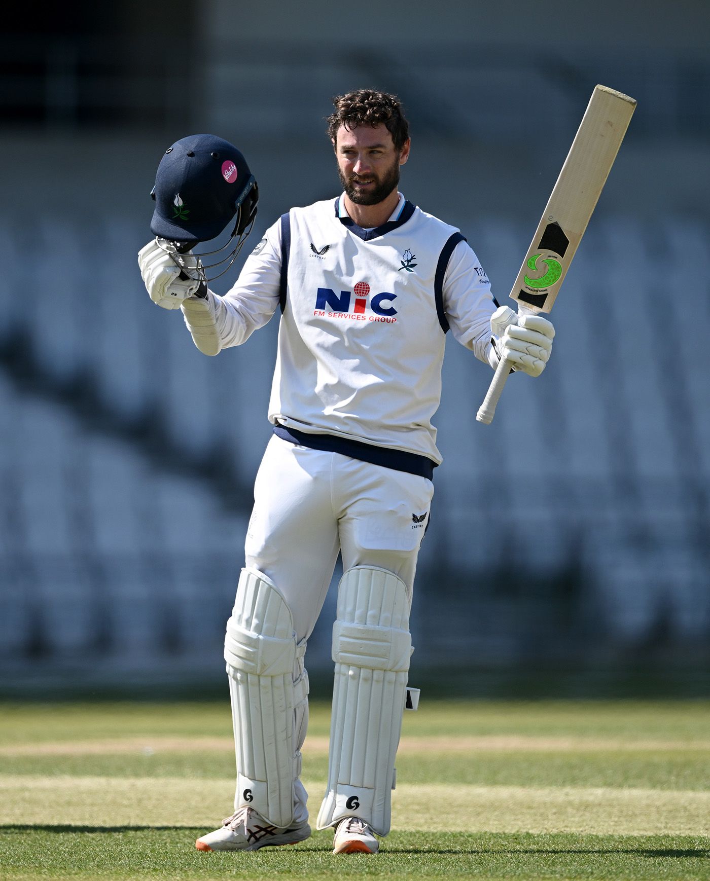 Sam Whiteman made his first Yorkshire hundred