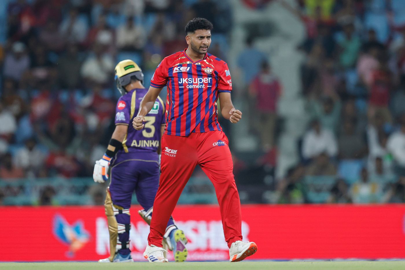 Mohsin Khan started with a wicket-maiden