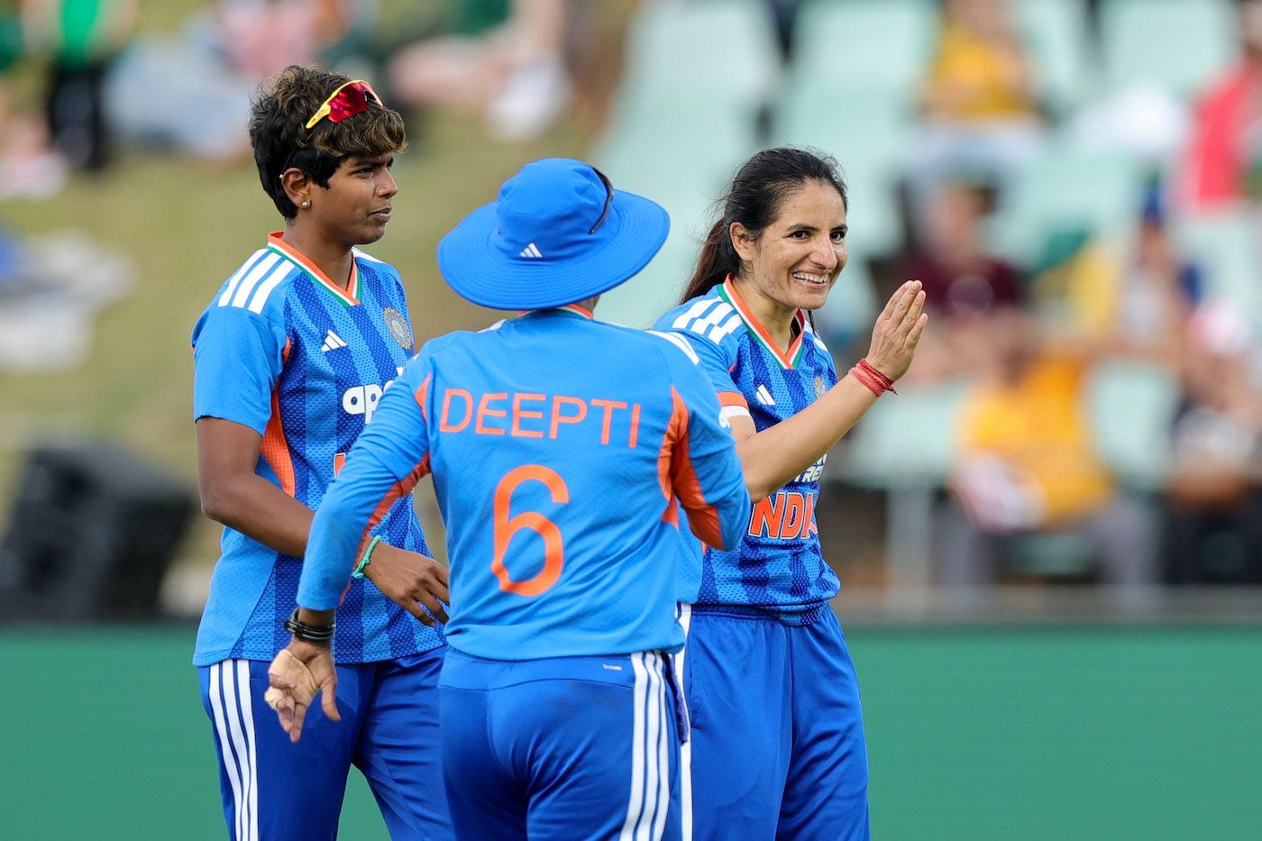 Renuka Singh took two wickets in her final over