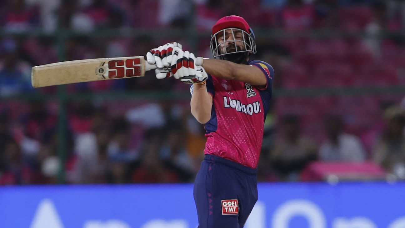 Shubham Dubey comes good in 'very difficult role' for RR