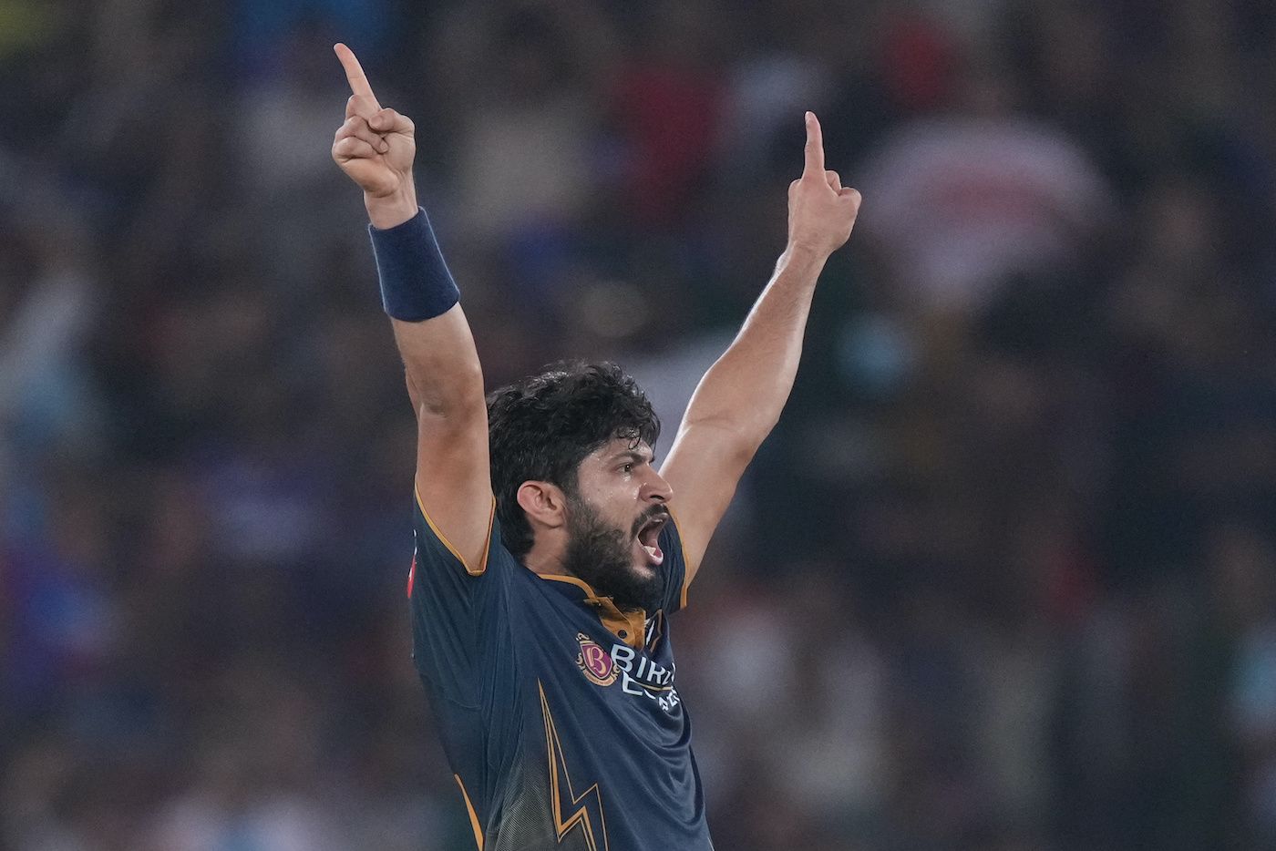 Arshad Khan's first two wickets came off catches taken by Jason Holder