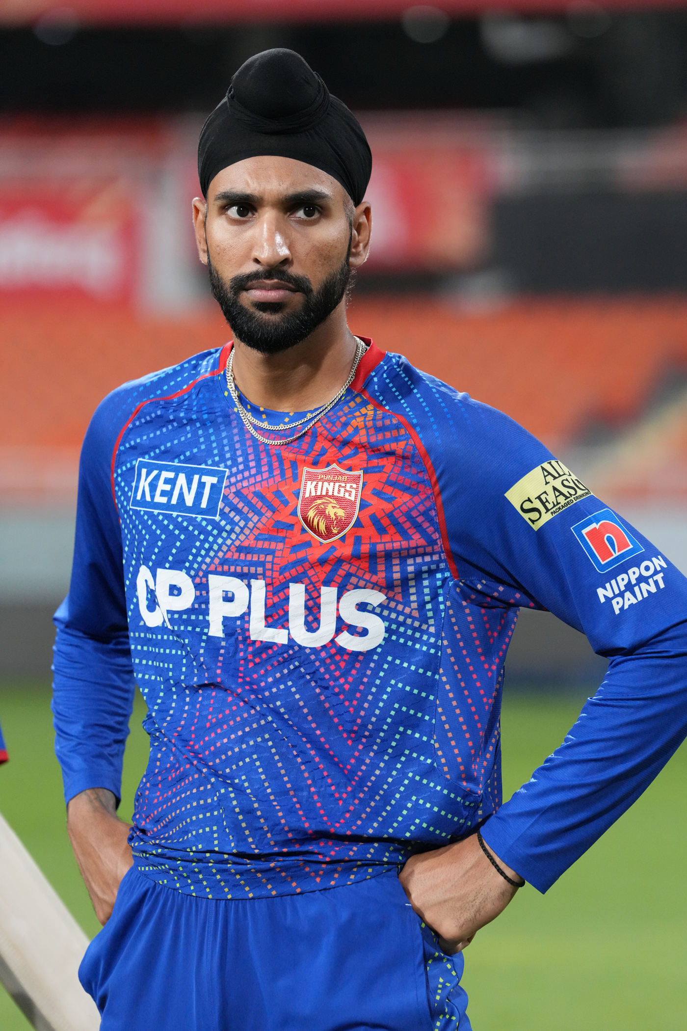Harpreet Brar looks on