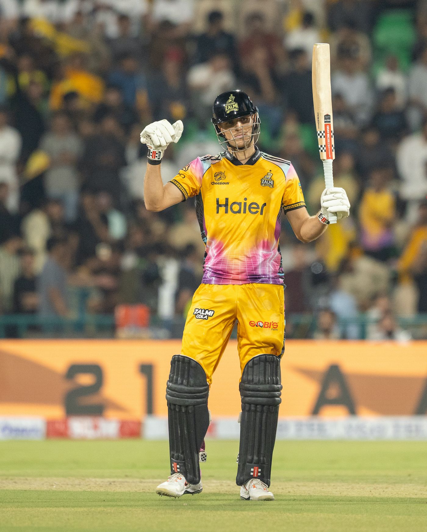 Aaron Hardie was the solo half-centurion of Peshawar Zalmi's innings