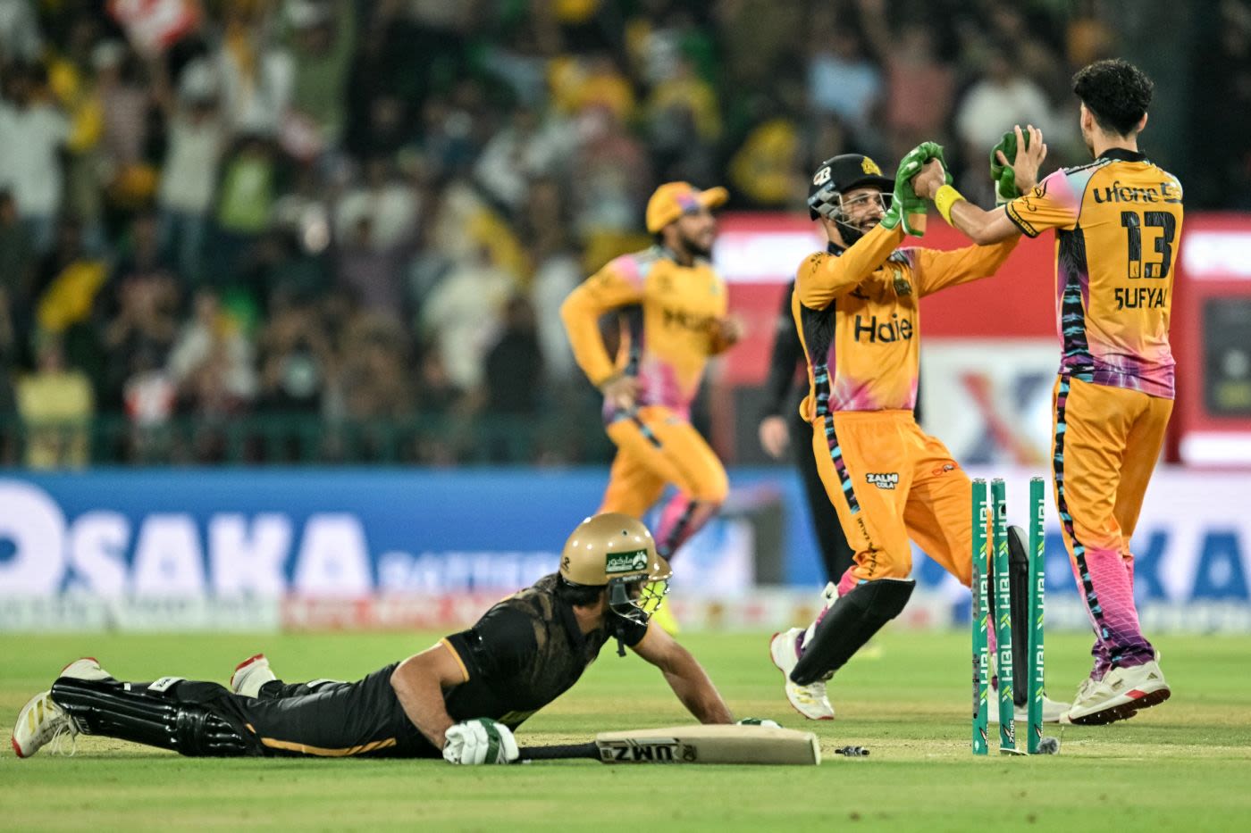 Irfan Khan was run out in a collapse of 4 for 2