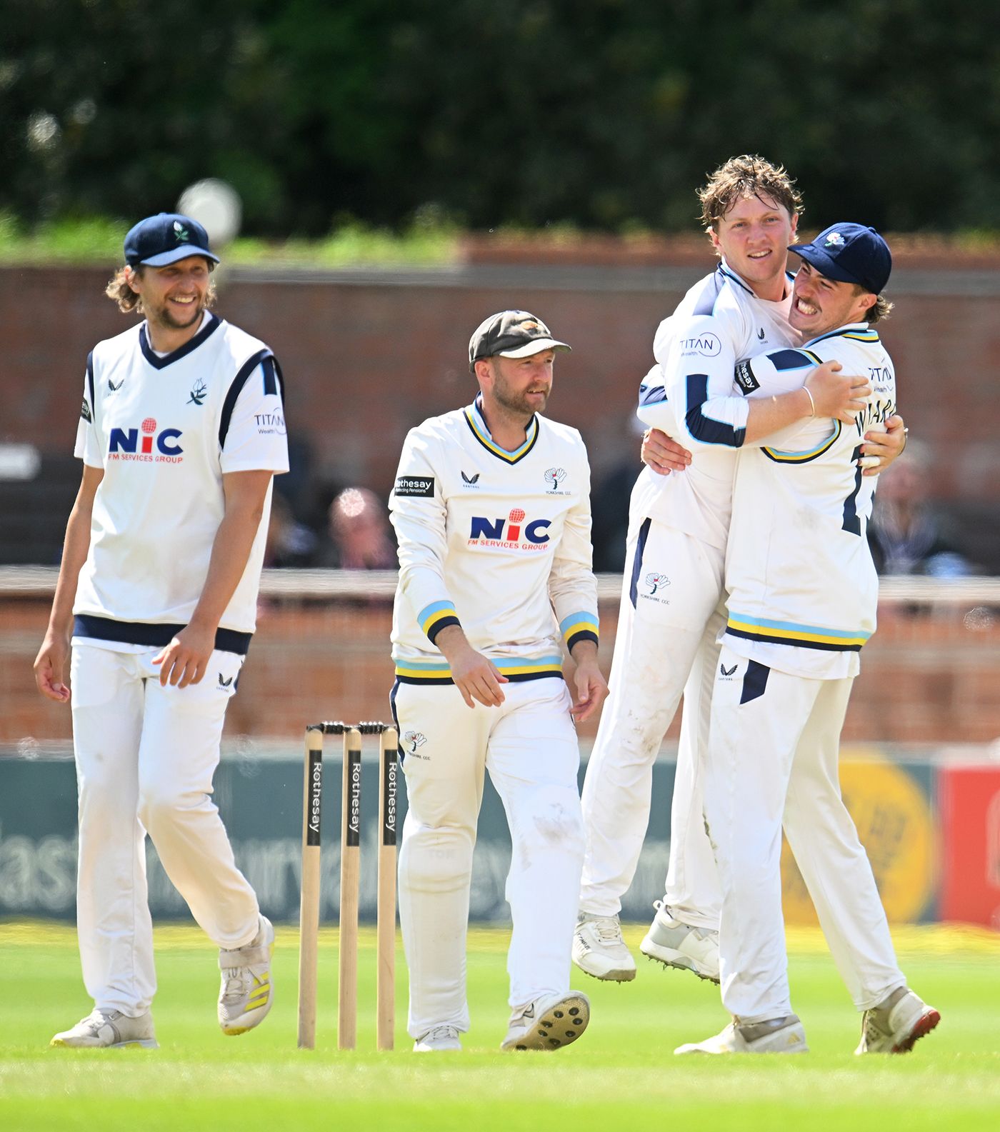 Dom Bess claimed the big wicket of James Rew