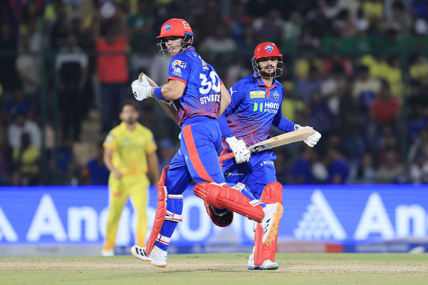 Tristan Stubbs and Sameer Rizvi added 65 off 47 balls for the sixth wicket