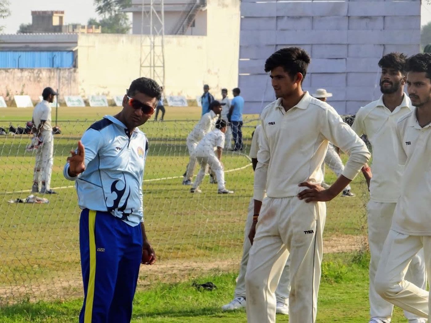 Ashok Sharma trains with Vivek Yadav