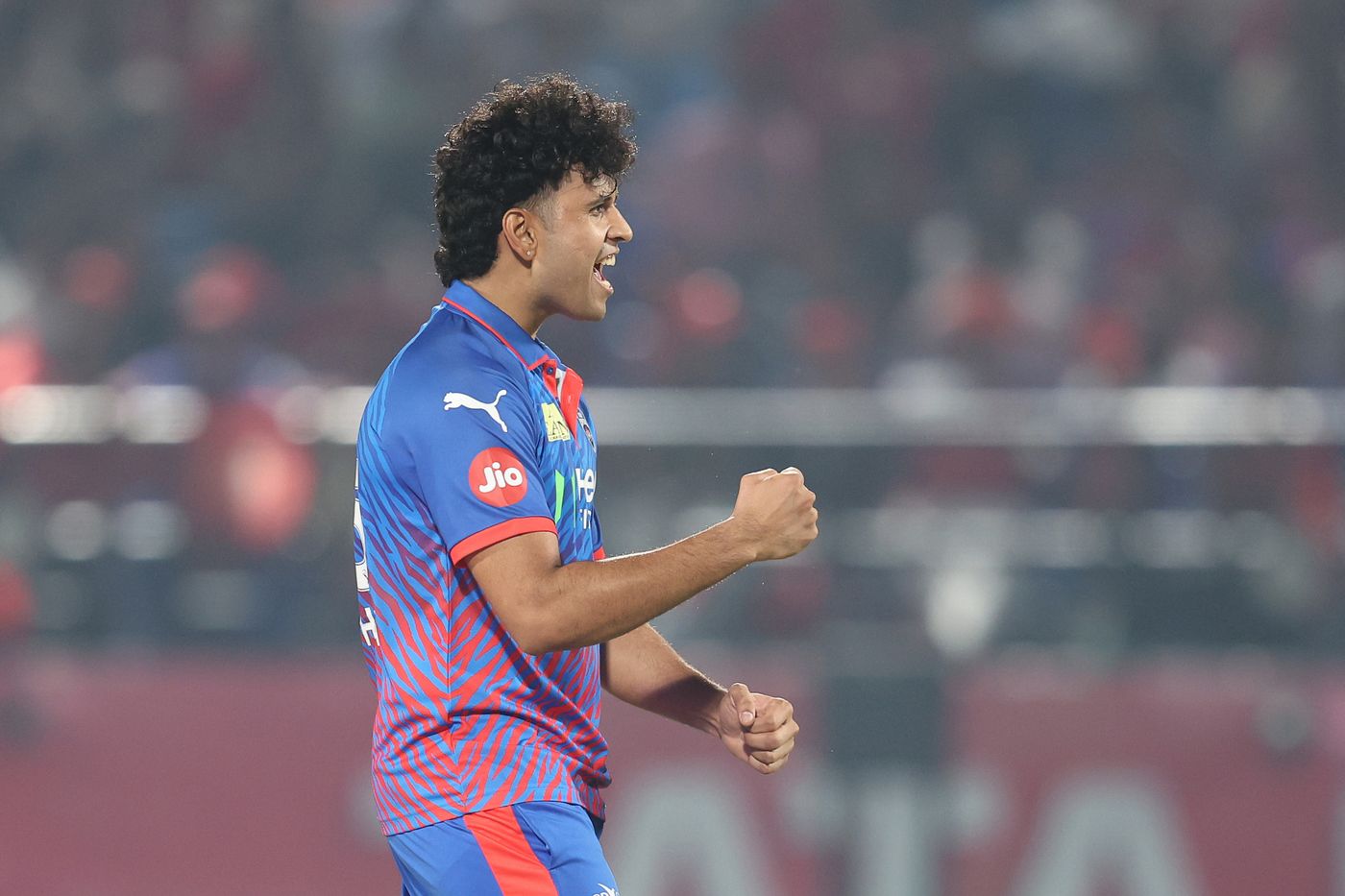 Madhav Tiwari took his first IPL wicket