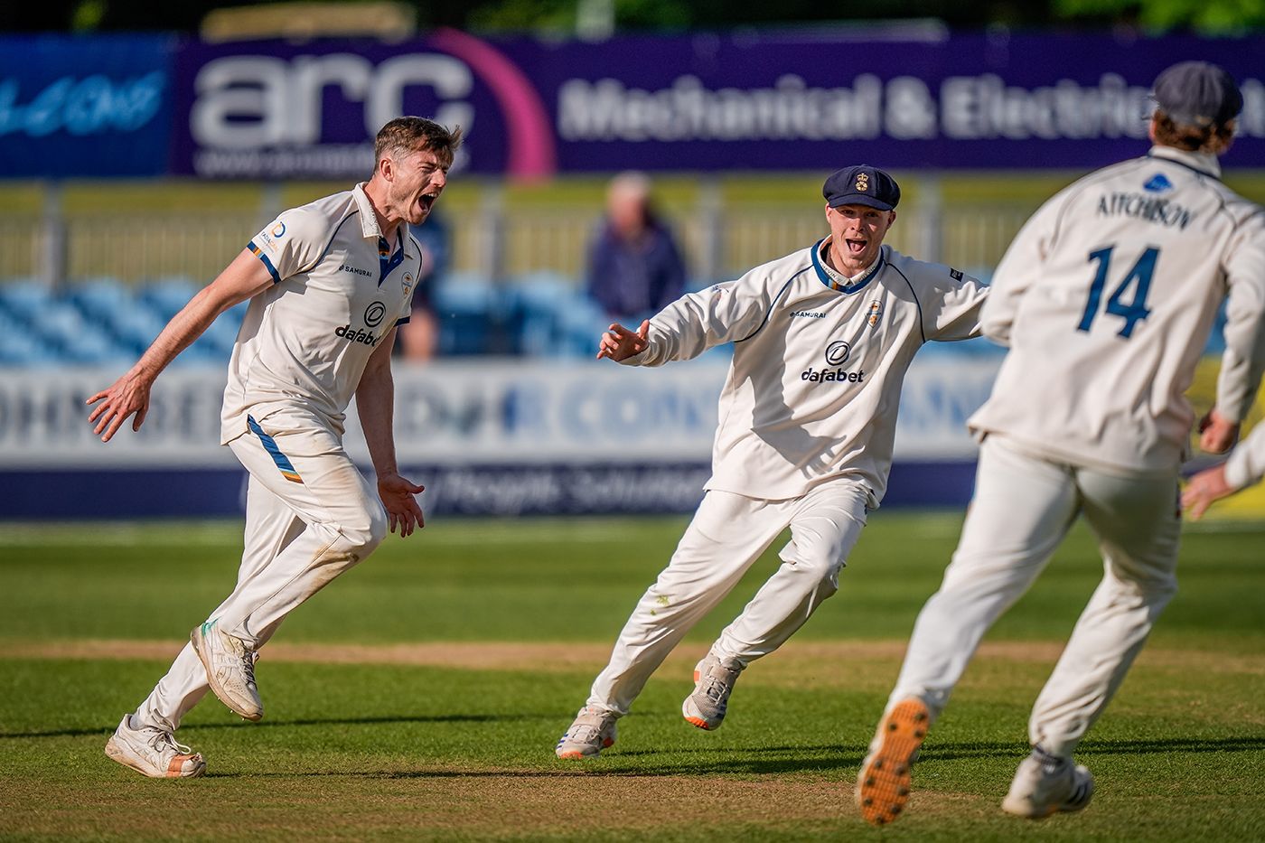 Martin Andersson claimed the final Northamptonshire wicket to fall