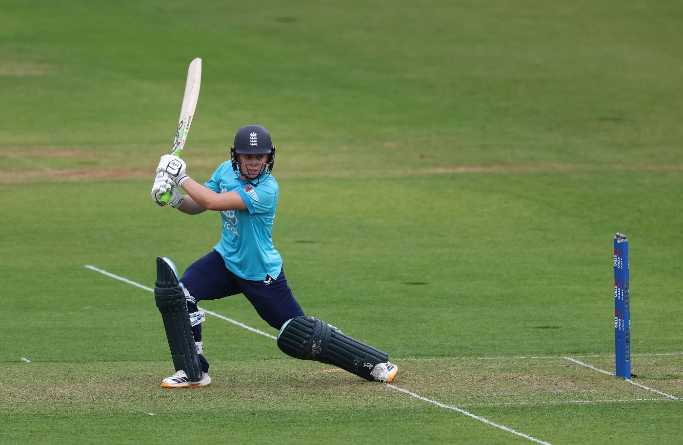 Jodi Grewcock drives through the off side