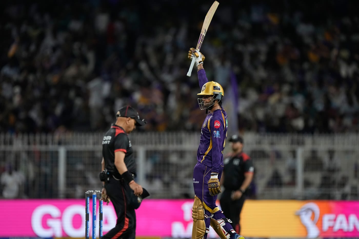 Angkrish Raghuvanshi brought up his fifth half-century of the season