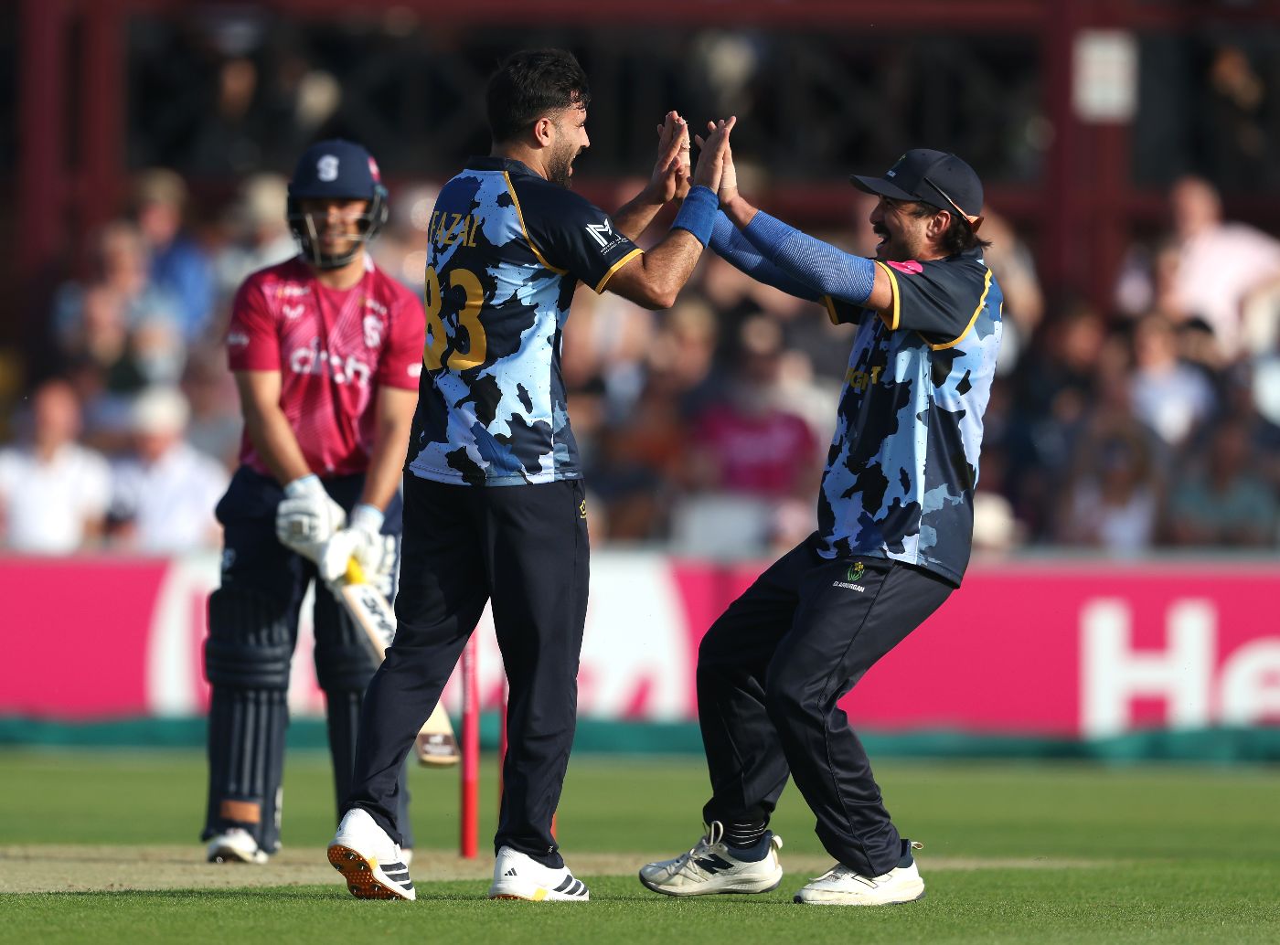Fazalhaq Farooqi starred with the ball for Glamorgan