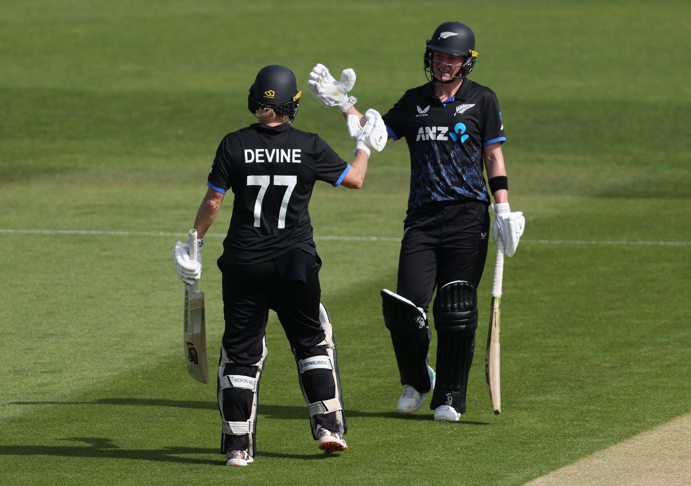 Sophie Devine and Maddy Green rescued New Zealand with a pair of fifties