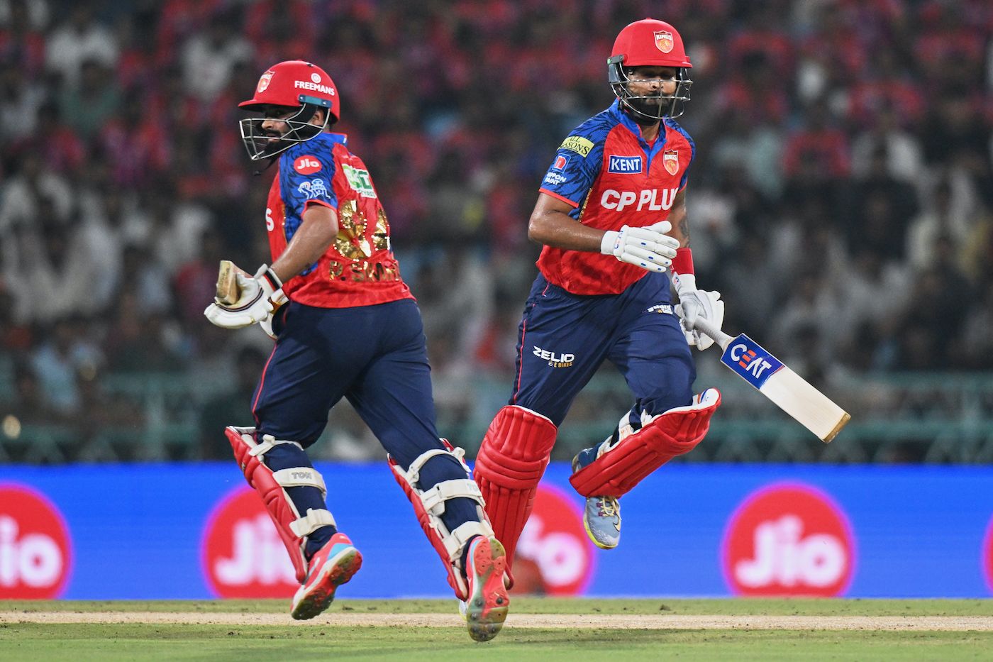 Shreyas Iyer and Prabhsimran Singh had the only century stand of the match