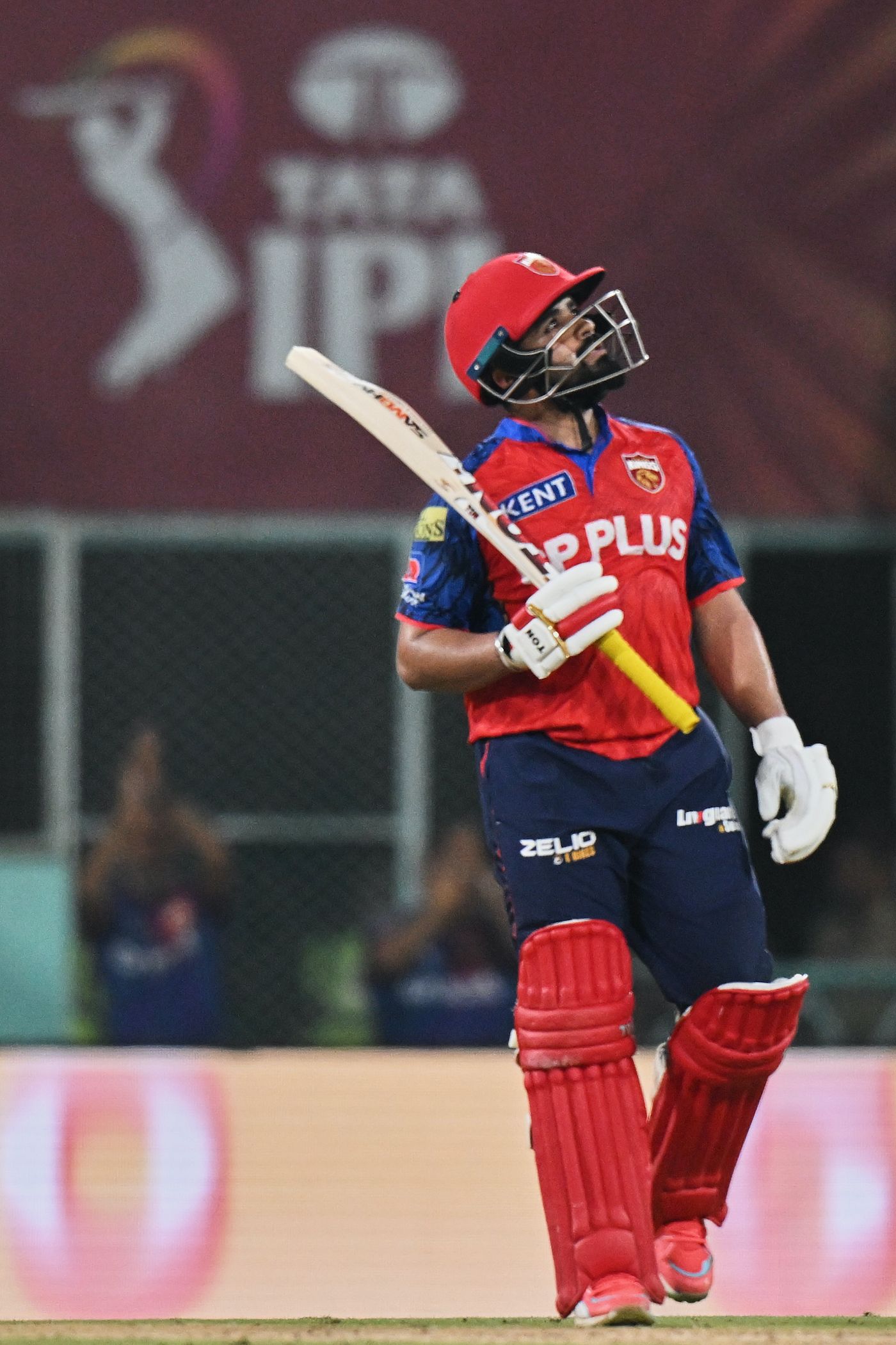Prabhsimran Singh celebrates his second fifty in three games