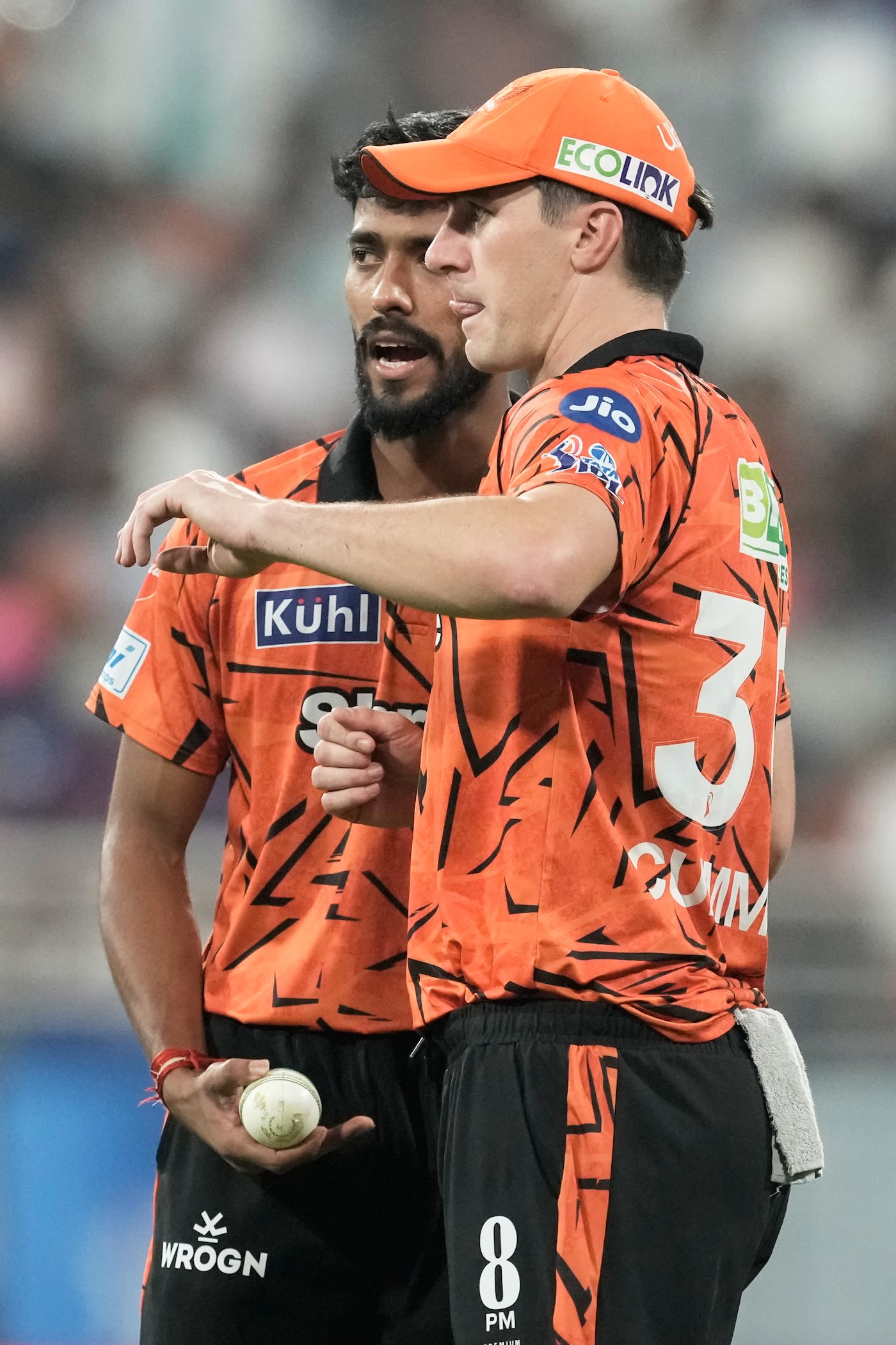 Pat Cummins and Praful Hinge work out their plans