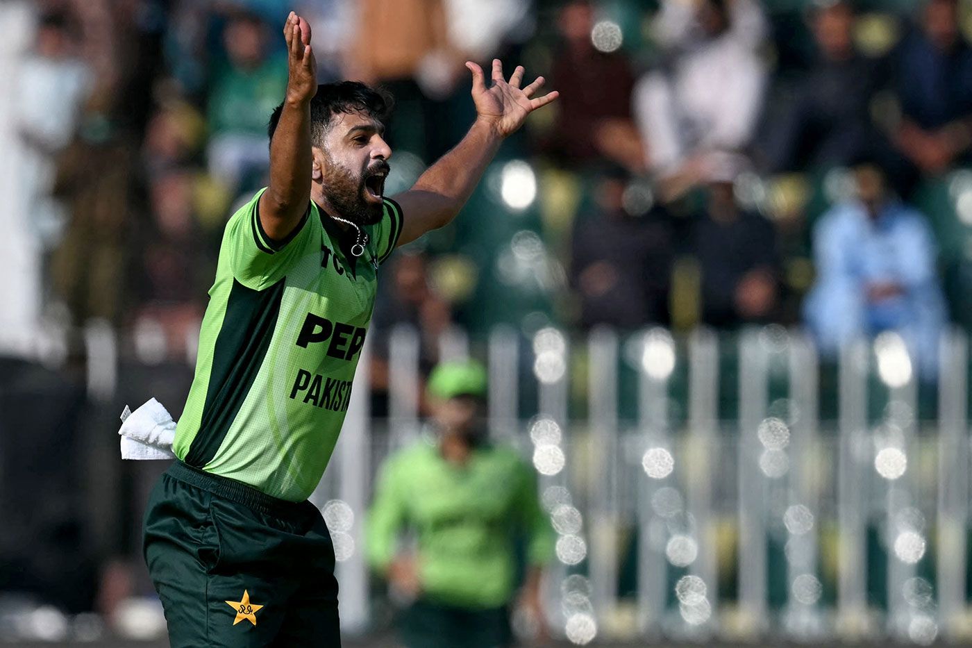 Haris Rauf had a couple of big early shouts for lbw