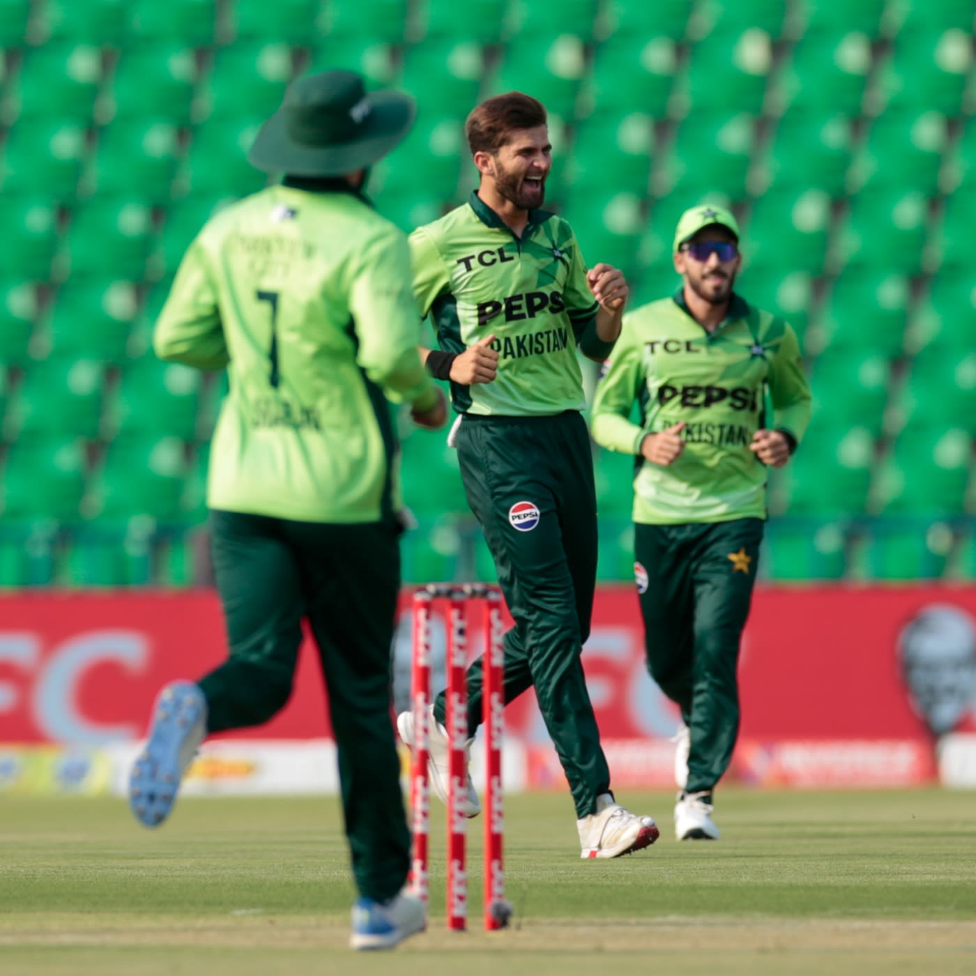 Shaheen Shah Afridi struck with the first ball of the match