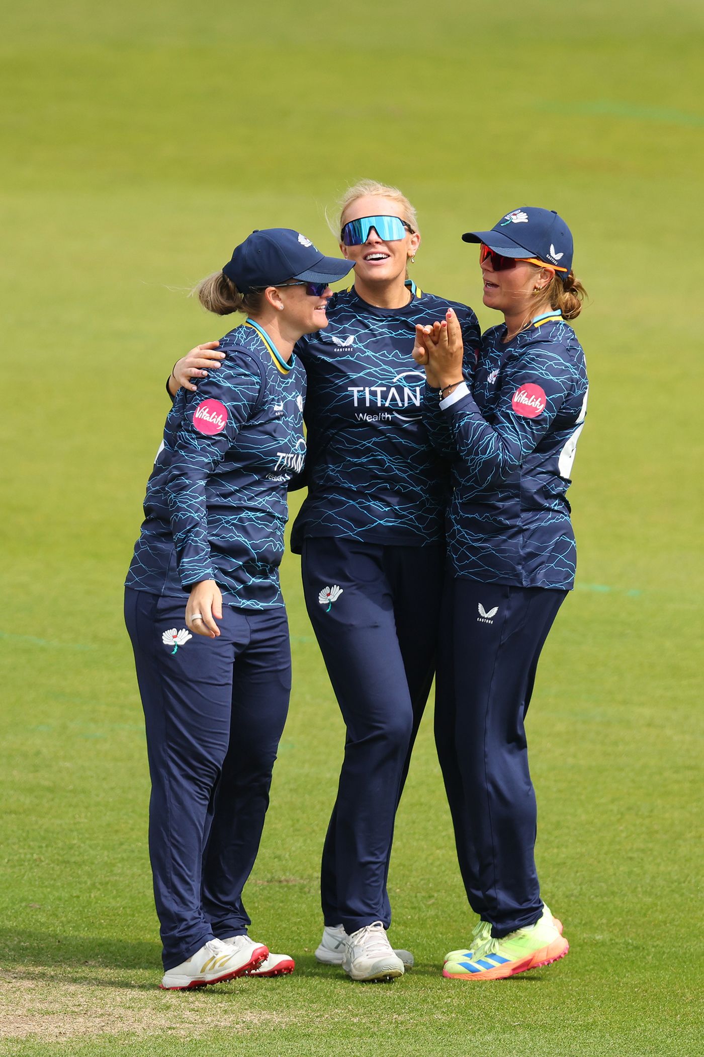 Sarah Glenn claimed 1 for 27 on her Yorkshire debut