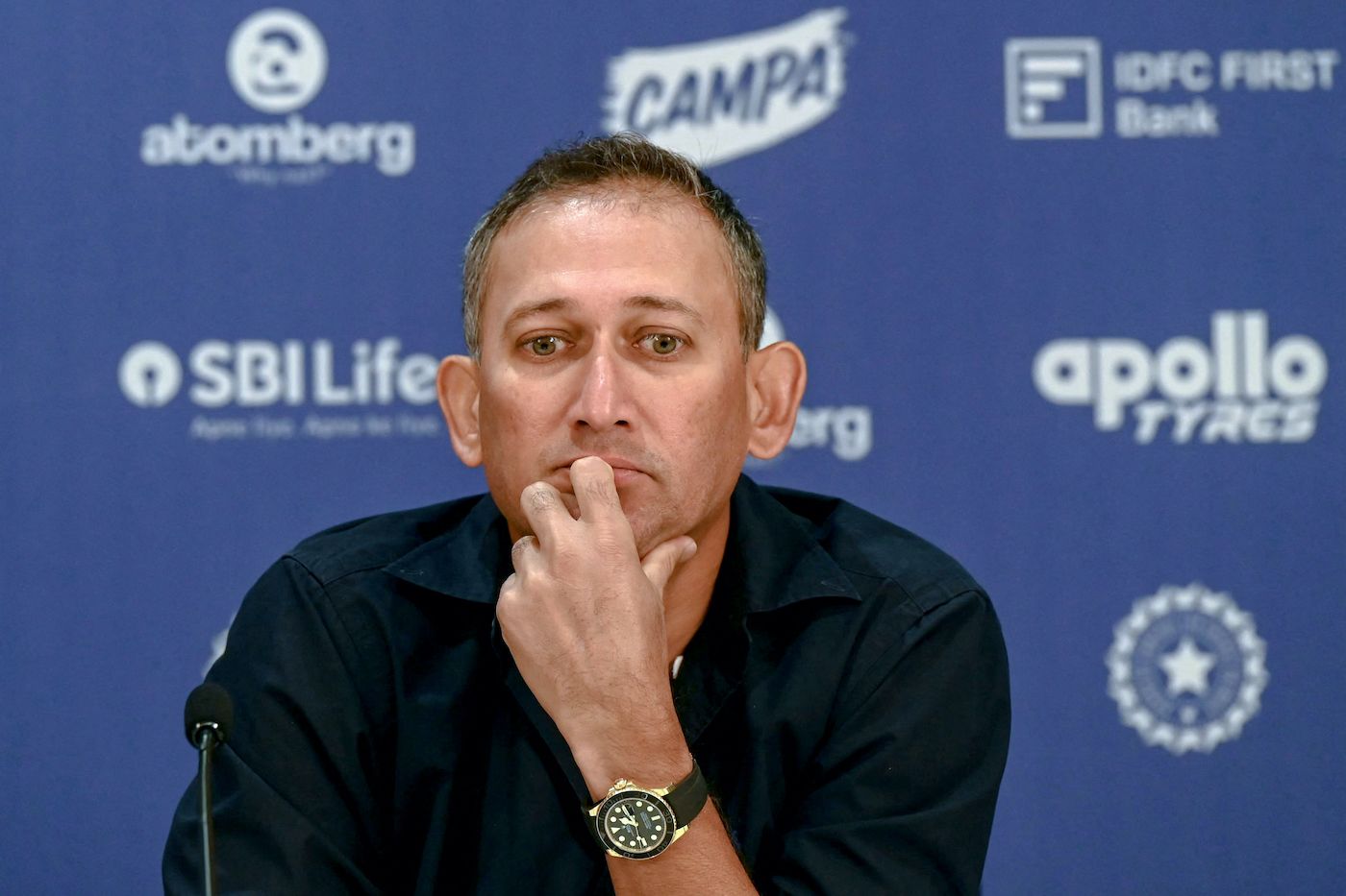 Ajit Agarkar addressed the media on Saturday