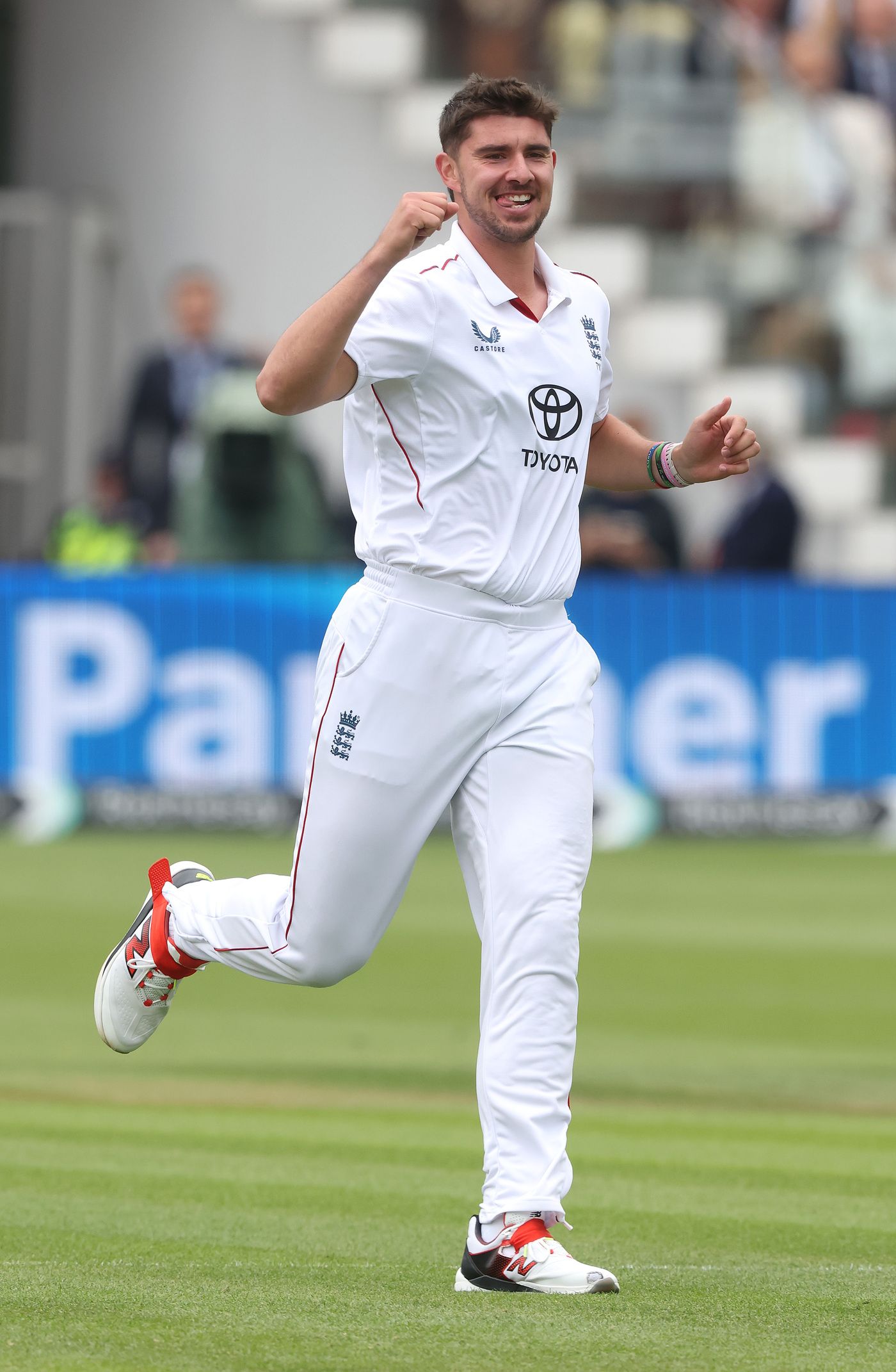 Josh Tongue took the first wicket on the fourth day