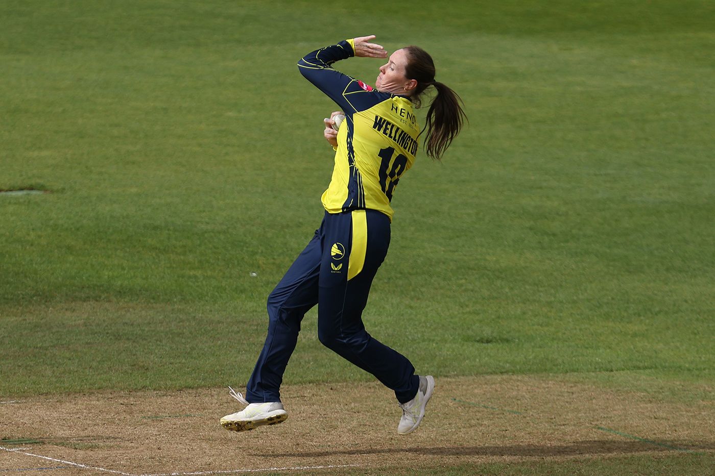 Amanda-Jade Wellington took her maiden hat-trick in the Vitality Blast