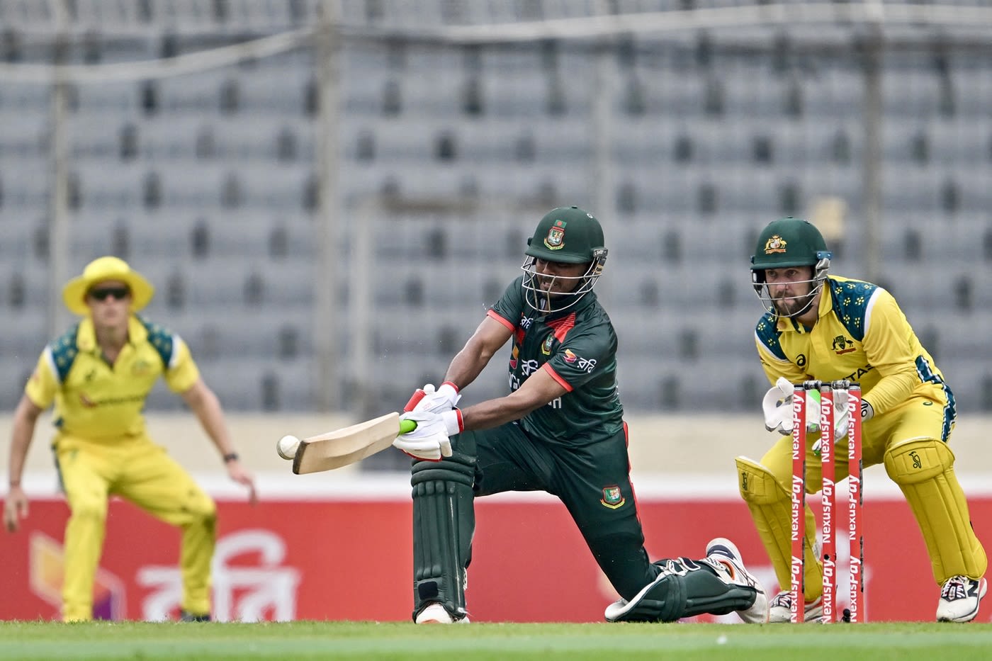 Mosaddek Hossain got creative during his knock of 86*