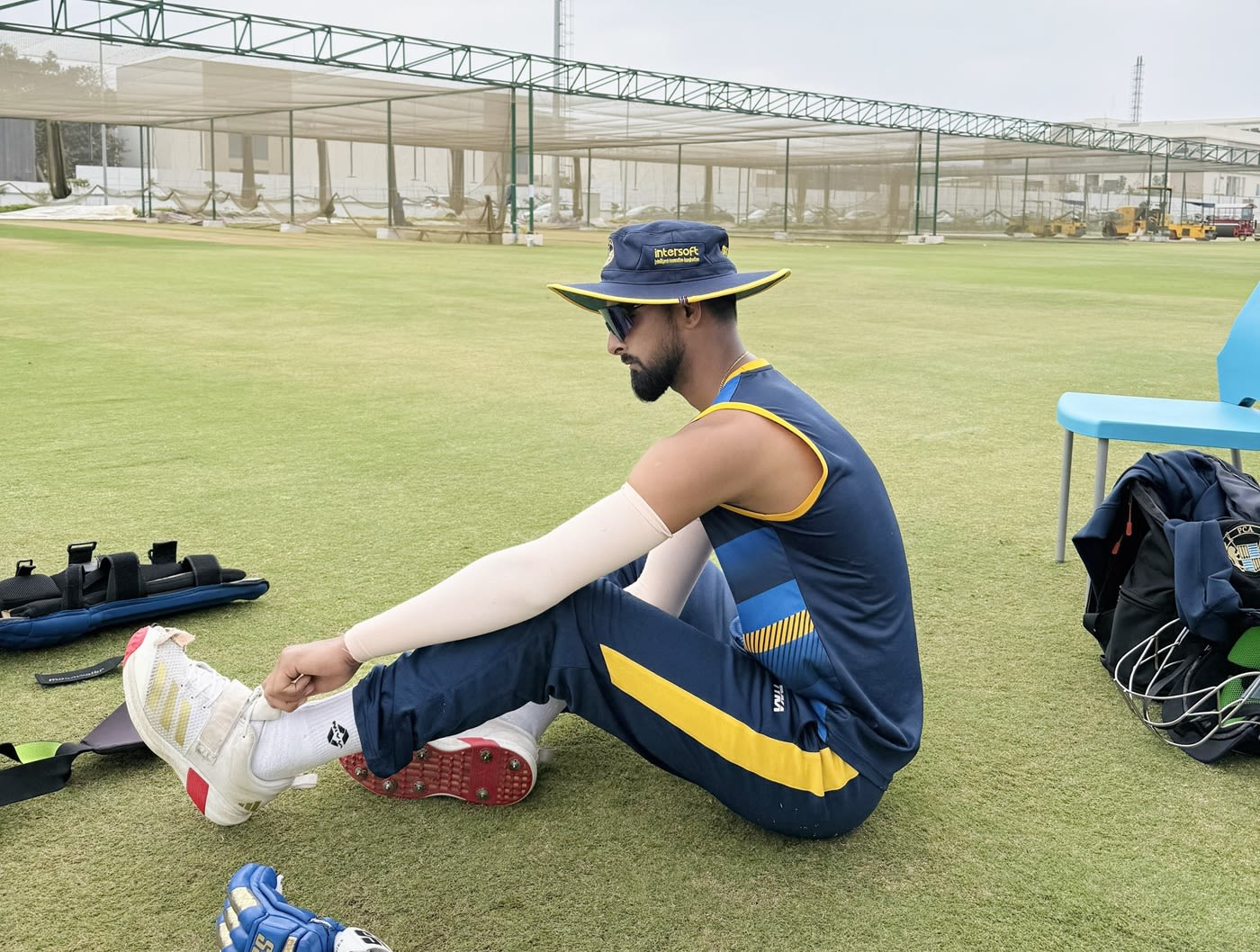 Sumit Sharma gets ready