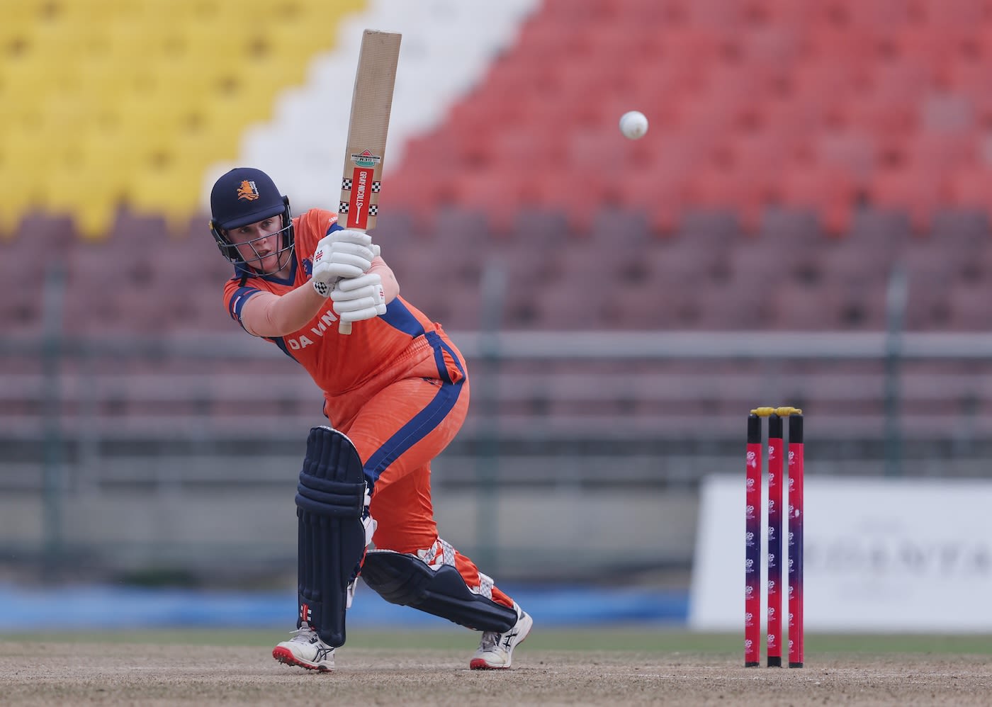 Heather Siegers plays a shot