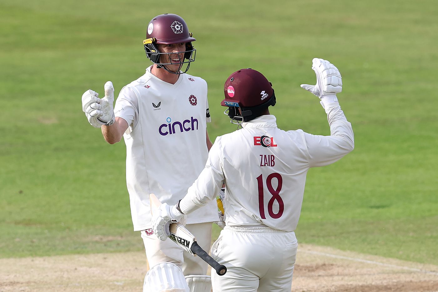 Calvin Harrison and Saif Zaib saw Northants over the line